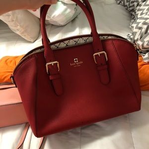 Red Kate spade tote